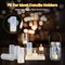 6Pack Rechargeable Tea Lights With Charging Base Flameless Flickering LED Candles with Timer Remote Control for Halloween Christmas Wedding Party